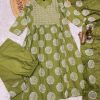 Olive Beutiful Duppta Full 3 Piece Set