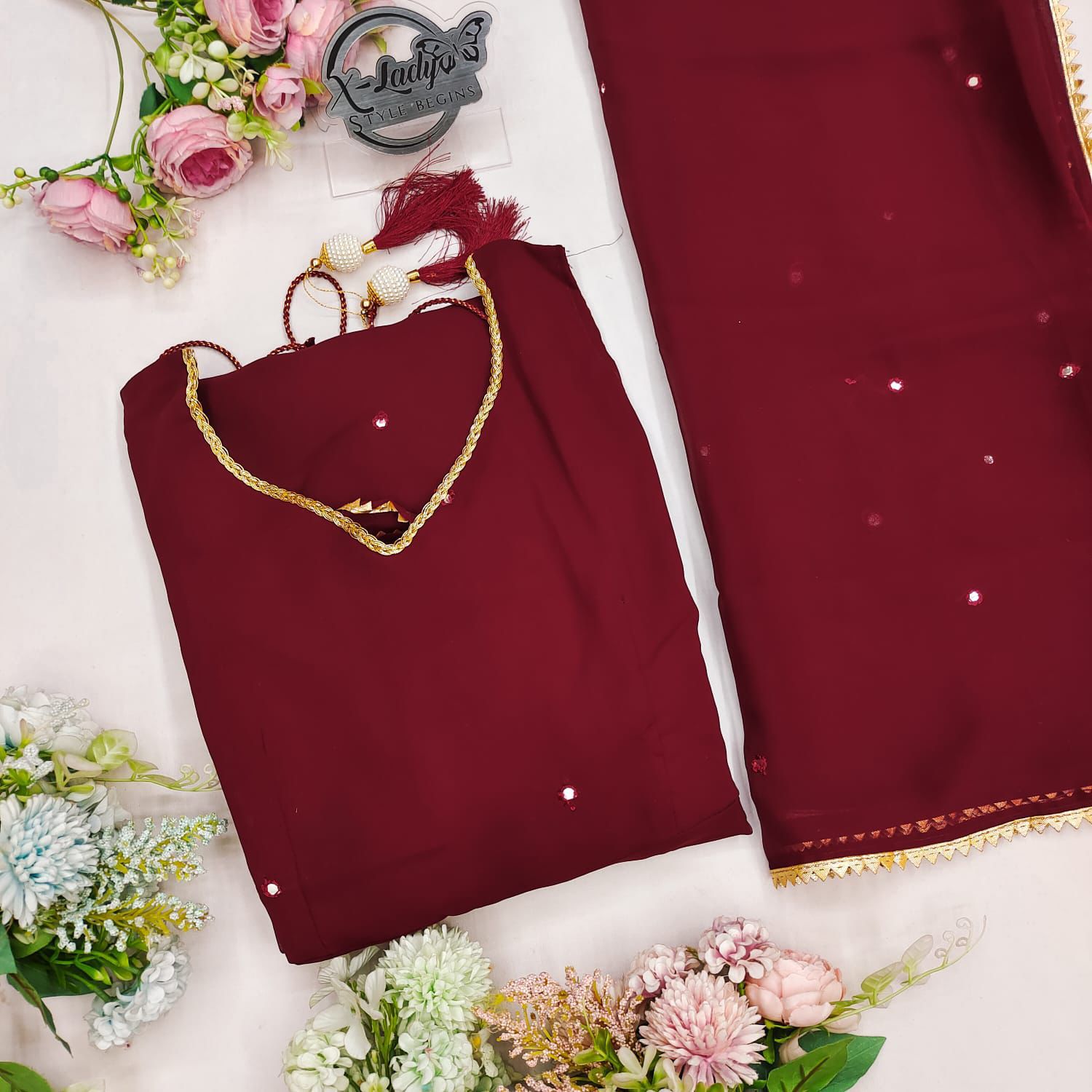 Anarkali  Gown With Dupatta