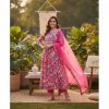 Multicoloured Anarkali with Girlish Sleek Stawl