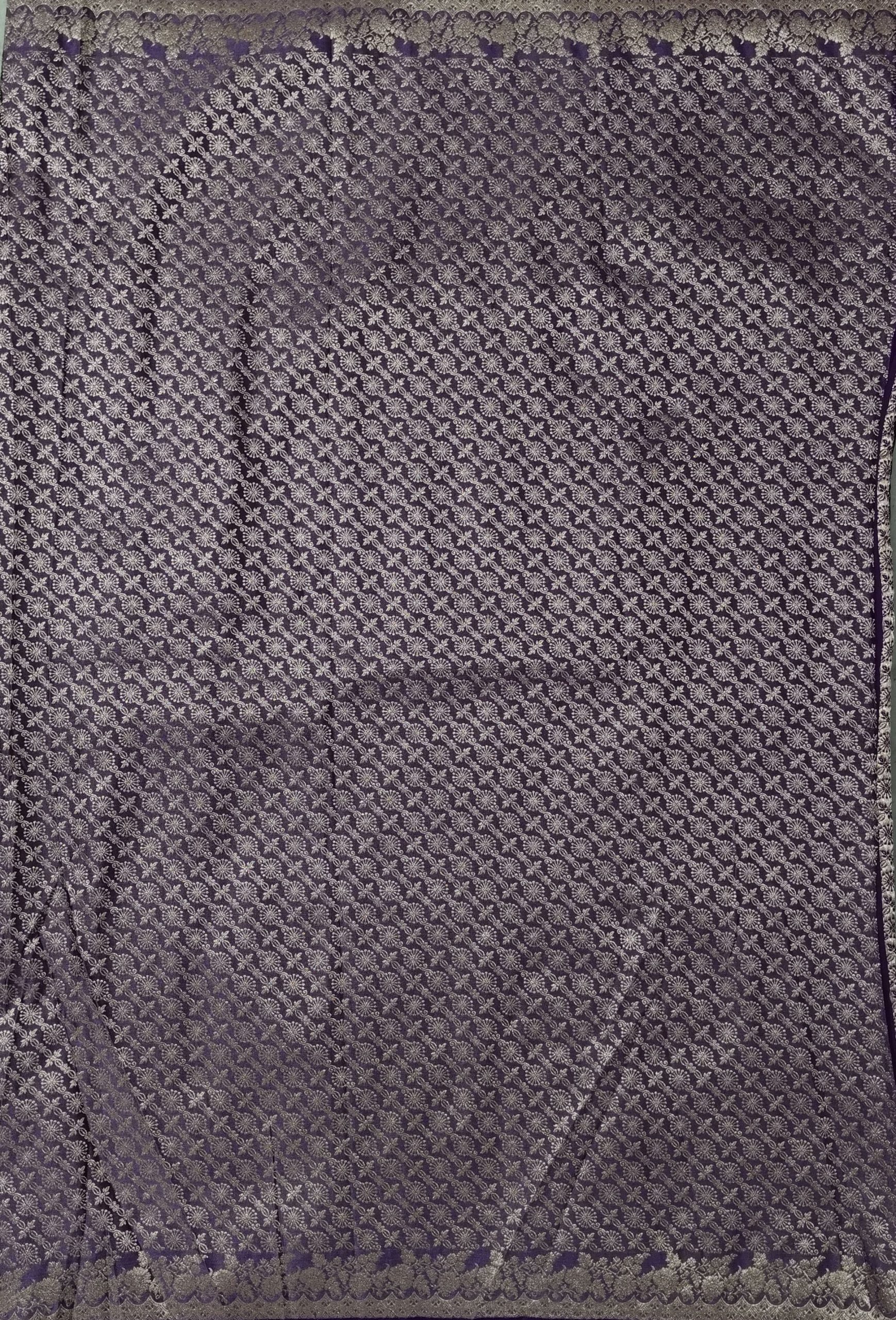 Royal Purple Banarasi Silk Saree