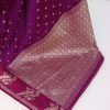 Magenta & Rani Pink Banarasi Silk Saree