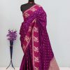 Magenta & Rani Pink Banarasi Silk Saree