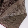 Wine Brown Banarasi Silk Saree